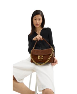 Chain Tabby Medium Suede Shoulder Bag