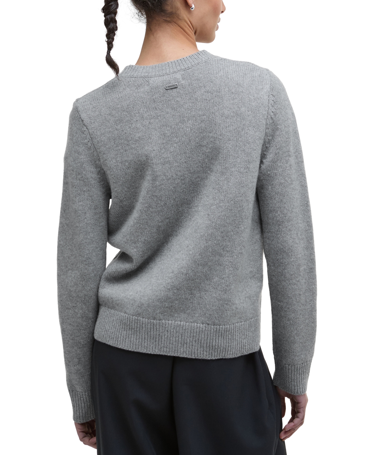 Barbour Woodhouse Wool & Cashmere Crewneck Sweater In Gray