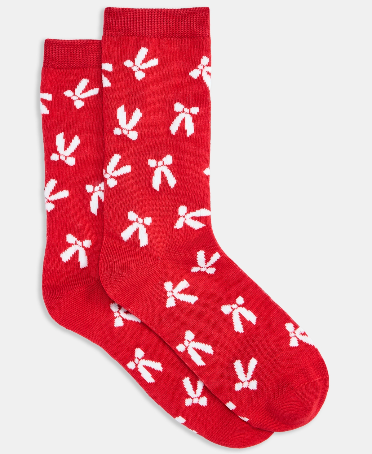 Holiday Lane Women's Bow-Print Socks 10021312600, Macy's Exclusive
