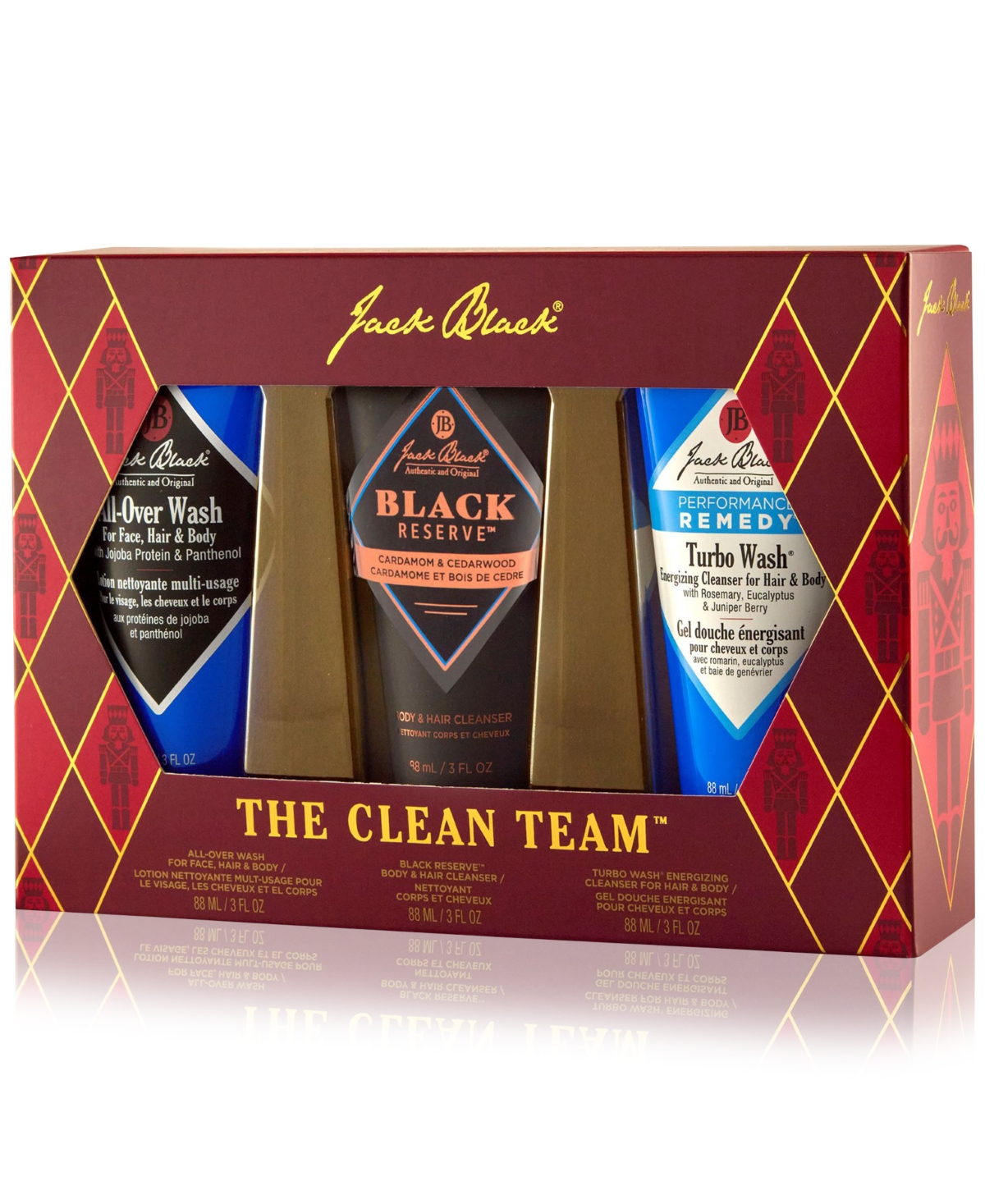 Jack Black 3-pc. The Clean Team Set In Transparent