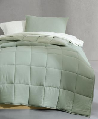 Washed Solid Reversible Plush 5-Pc. Comforter Set, Twin/Twin XL