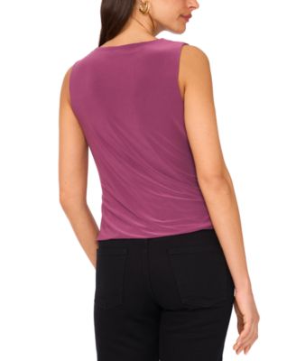 Women's Sleeveless Ruched Blouse 