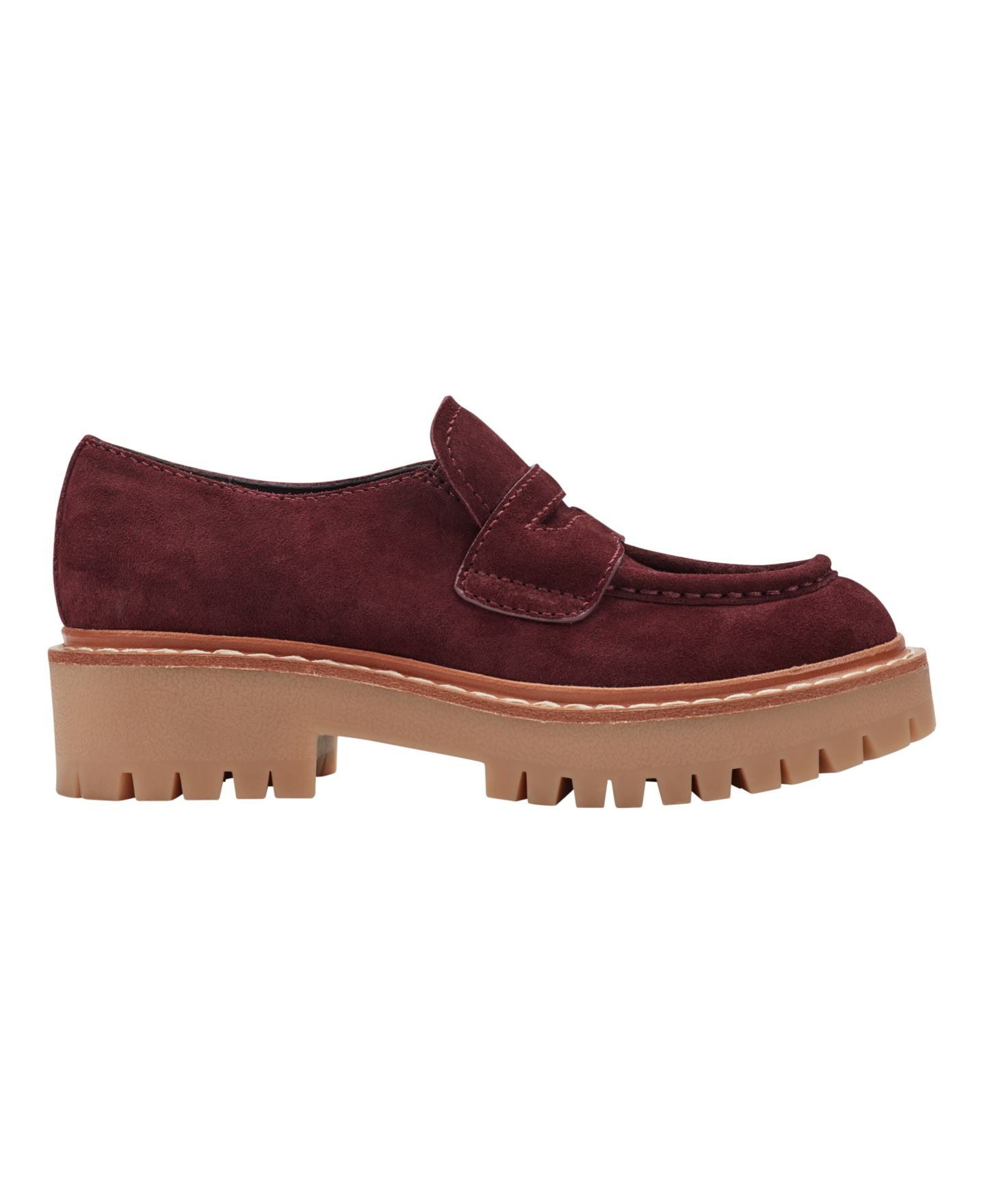 Женские туфли Marc Fisher LTD Norton Lug Sole Casual Slip-on, цвет: Тёмный красный замшевый — фото 2