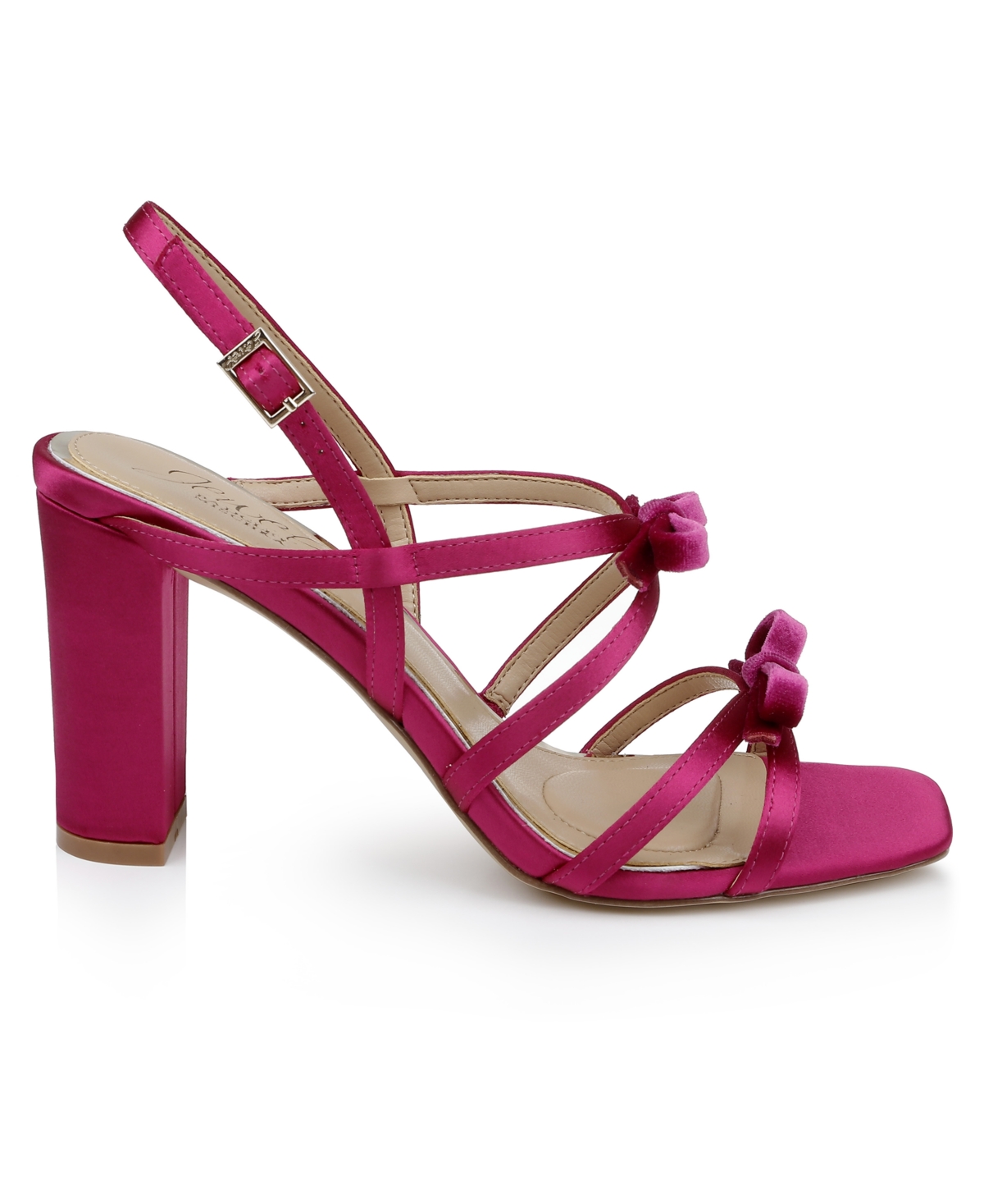 Jewel Badgley Mischka Women's Eliza Bow Evening Sandals In Pink