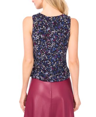 Women's Sleeveless Rouched Blouse