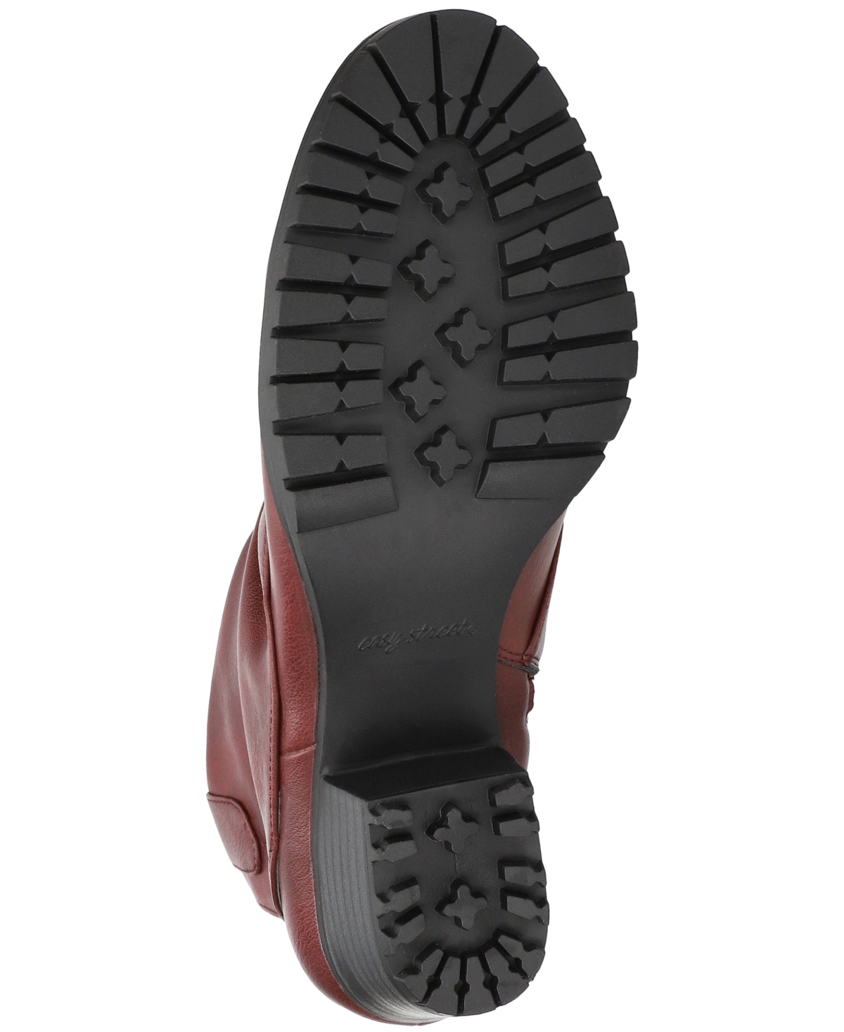 Easy Street Ambrose Bootie In Burgundy
