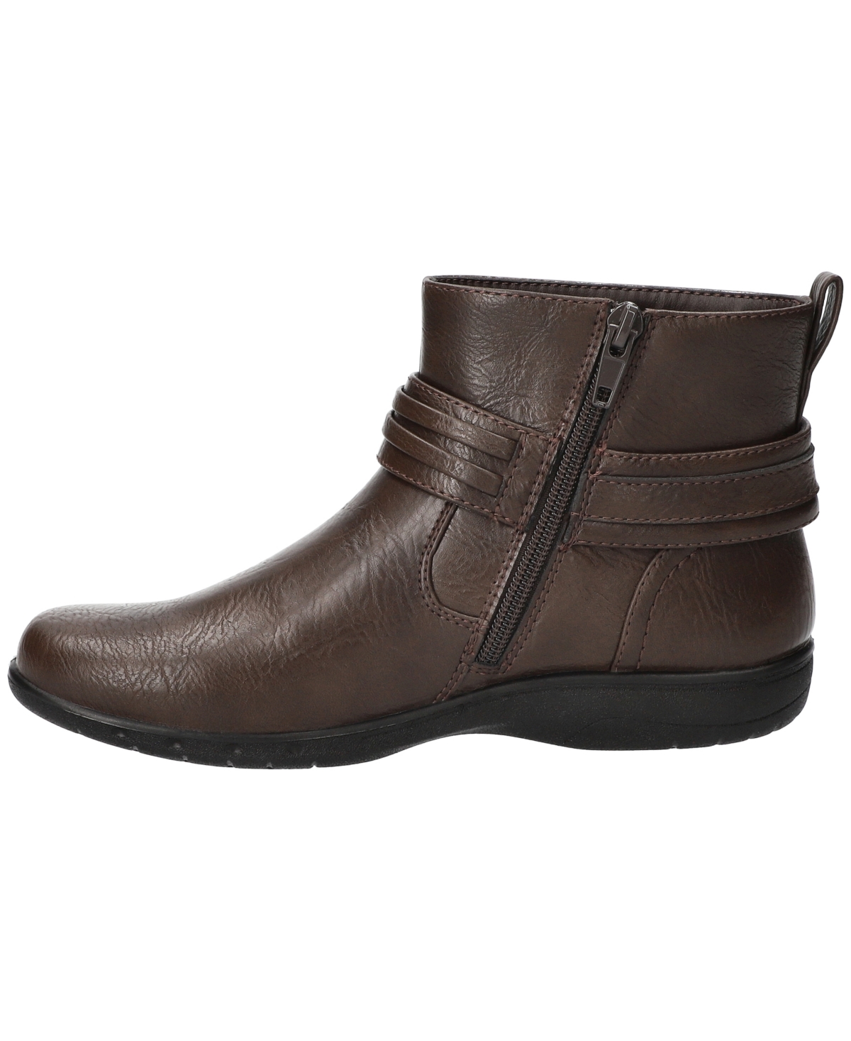 Easy Street Women's Exeter Round Toe Ankle Boots In Brown