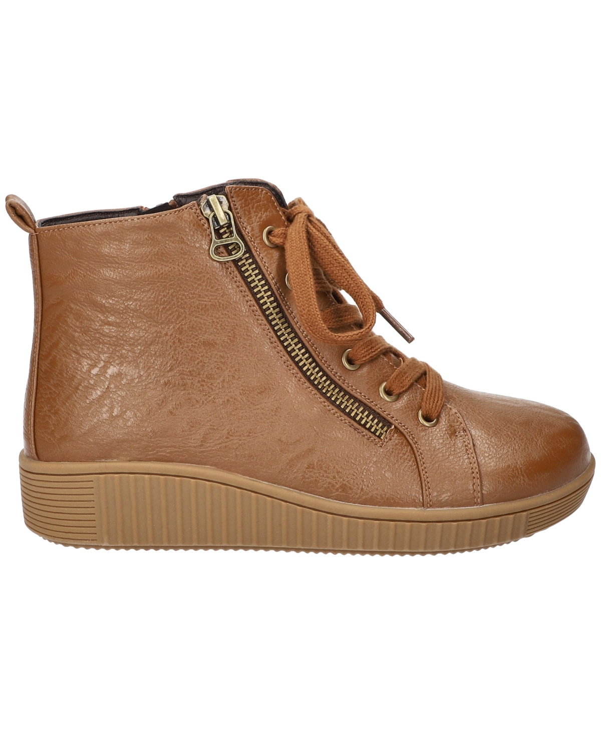 Easy Street Women's Hollyann Slip Resistant Ankle Boots In Brown