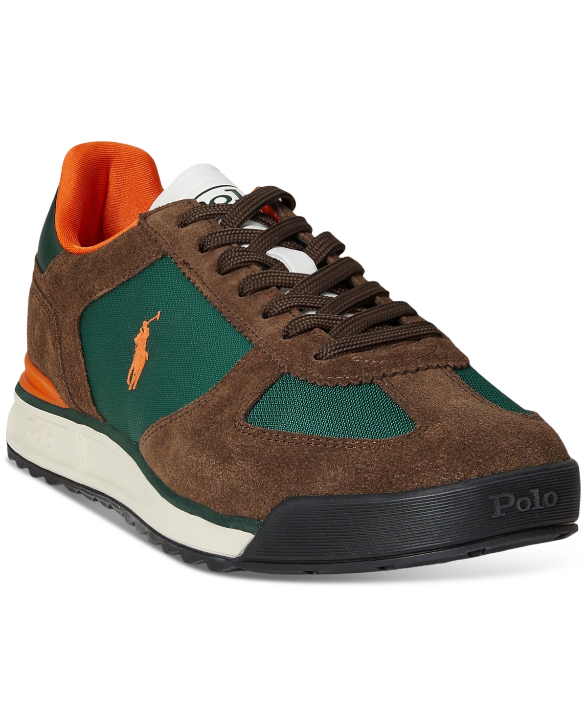 Polo Ralph Lauren Men's Suede & Nylon Varick Sneakers In Multi
