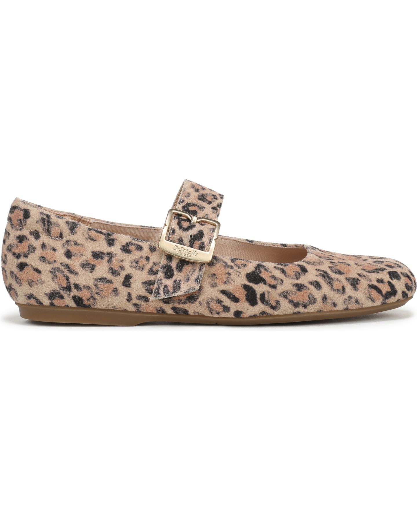 Женские балетки Dr. Scholl's Weston-Jane Mary Jane с квадратным носом, цвет: Бежевый / Чёрный кожаный — фото 2