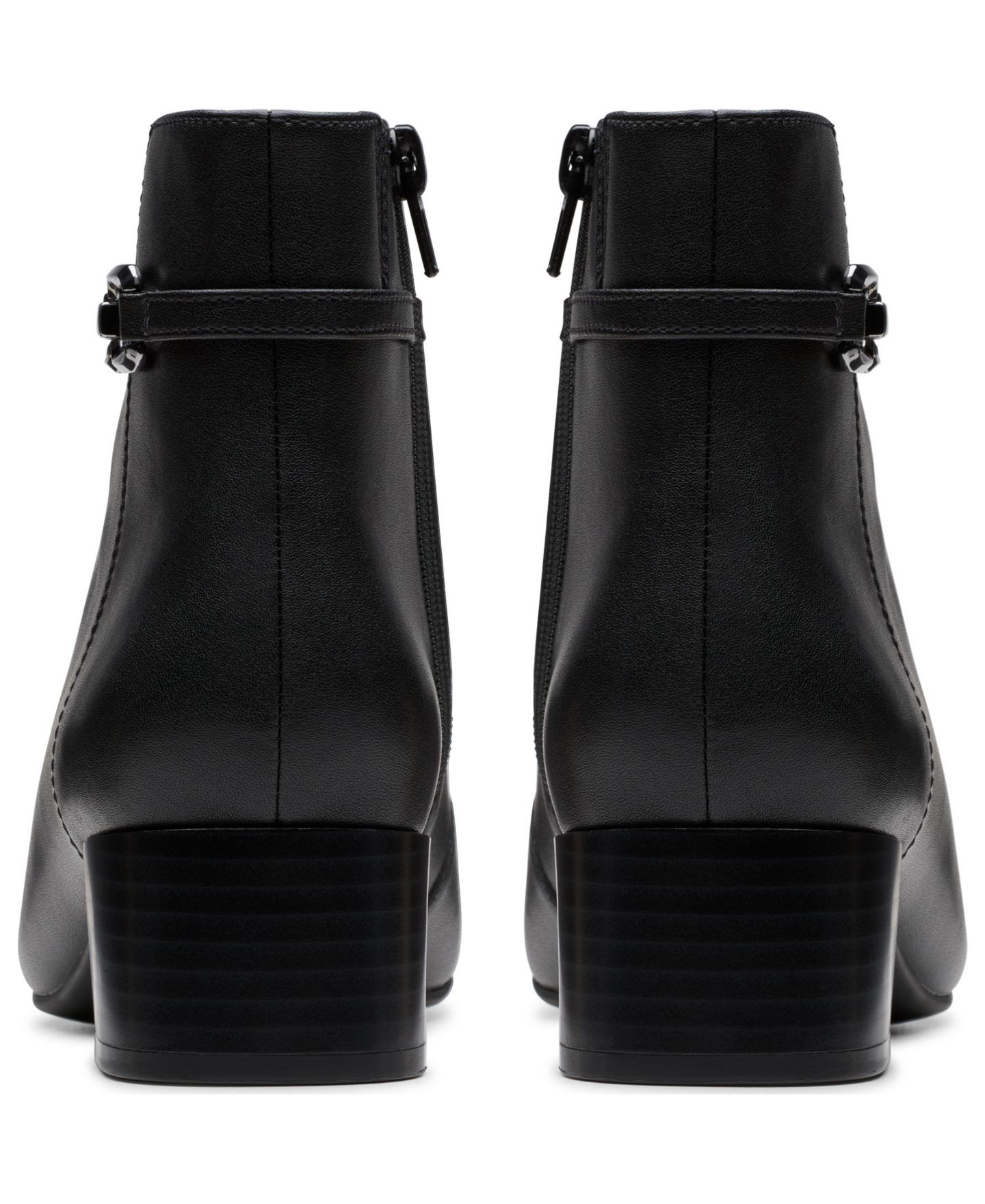 Женские ботинки Clarks Iridessa Air Booties, цвет: Чёрный кожаный — фото 5