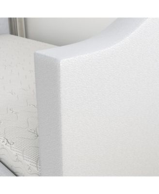 Messina Faux Leather Upholstered Daybed with Pull out trundle, Twin