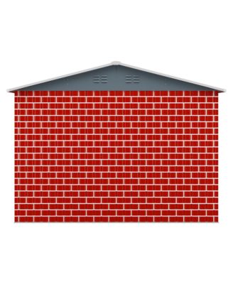 8"x12" Outdoor Storage Shed, Huge Metal Shed with 2 Double Hinged Doors