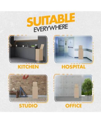 31 Gallon Large Outdoor Trash Can with Lid and Liquid Drawer