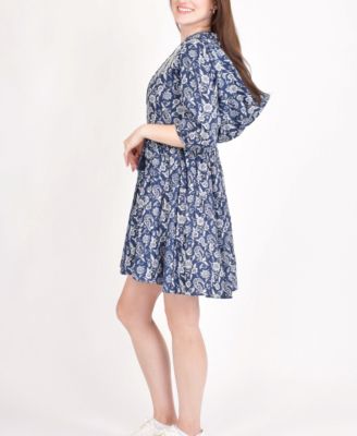 Women's Embroidered Hoodie Mini Dress