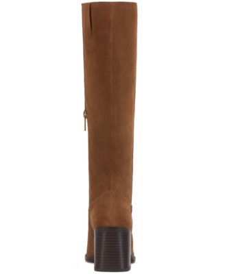 Womens's Sangeti Snip-Toe Block-Heel Extra Wide-Calf Knee-High Boots