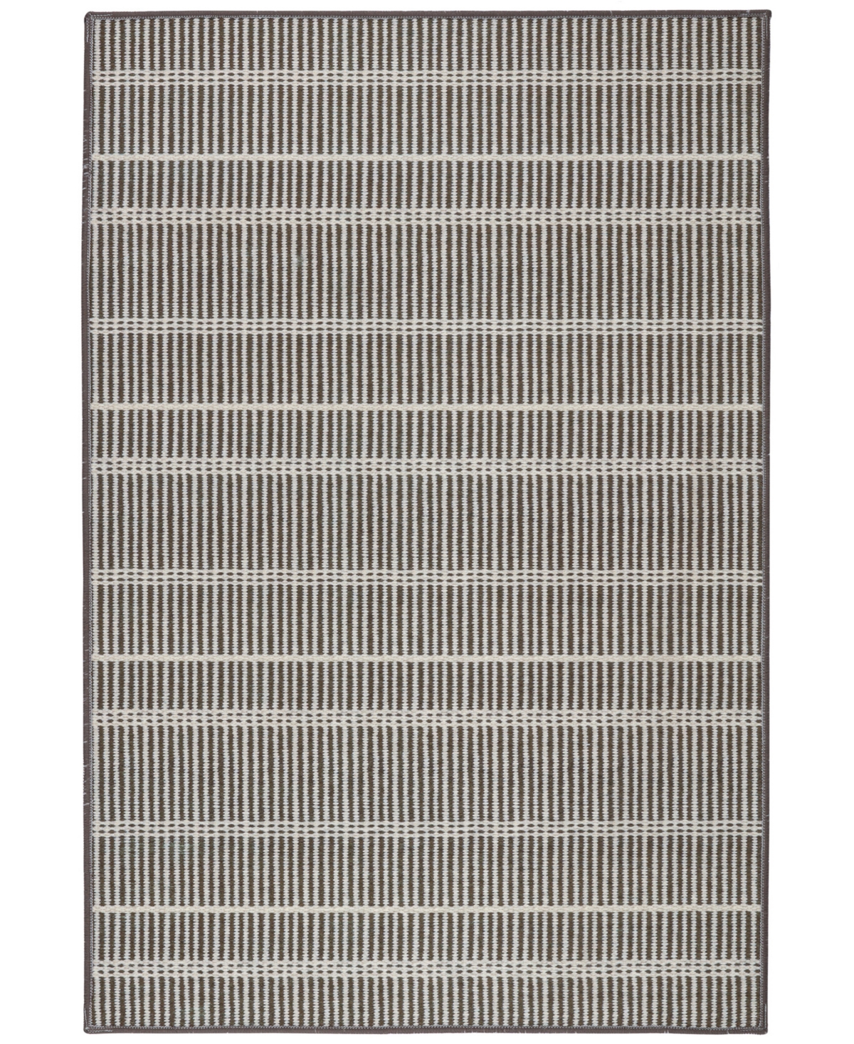 Dash And Albert Rugs By Annie Selke Samson Machine Washable Da2197 4'x6' Area Rug In Brown