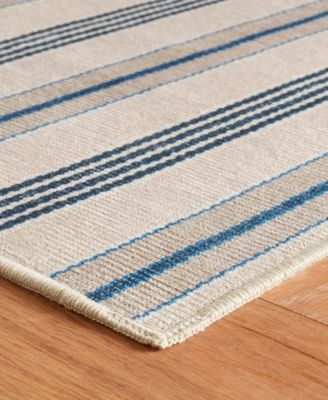 Nimes Ticking Machine Washable DA2059 2'x3' Area Rug