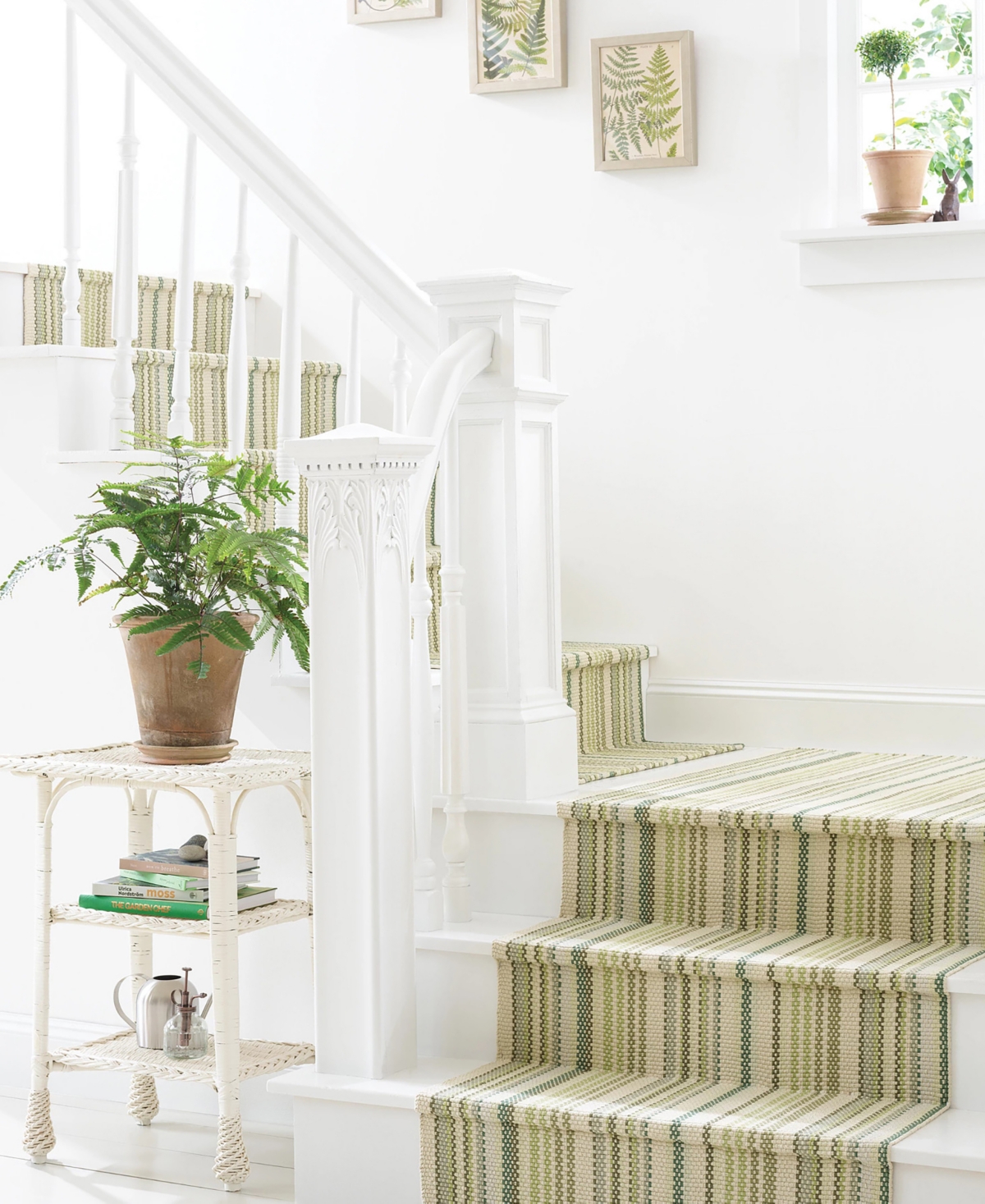 Dash And Albert Rugs By Annie Selke Oslo Stripe Da1419 3'x5' Area Rug In Green