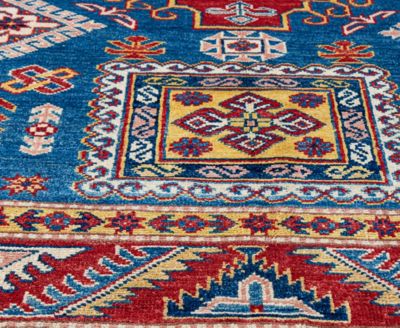 Bashian One Of A Kind Pak Kazak 640476 Rug Collection In Blue
