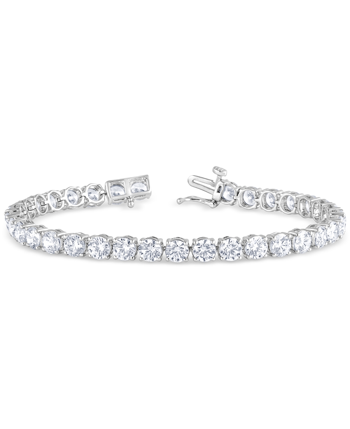 Badgley Mischka Lab Grown Diamond Tennis Bracelet (15 Ct. T.w.) In 14k White Gold In Gold