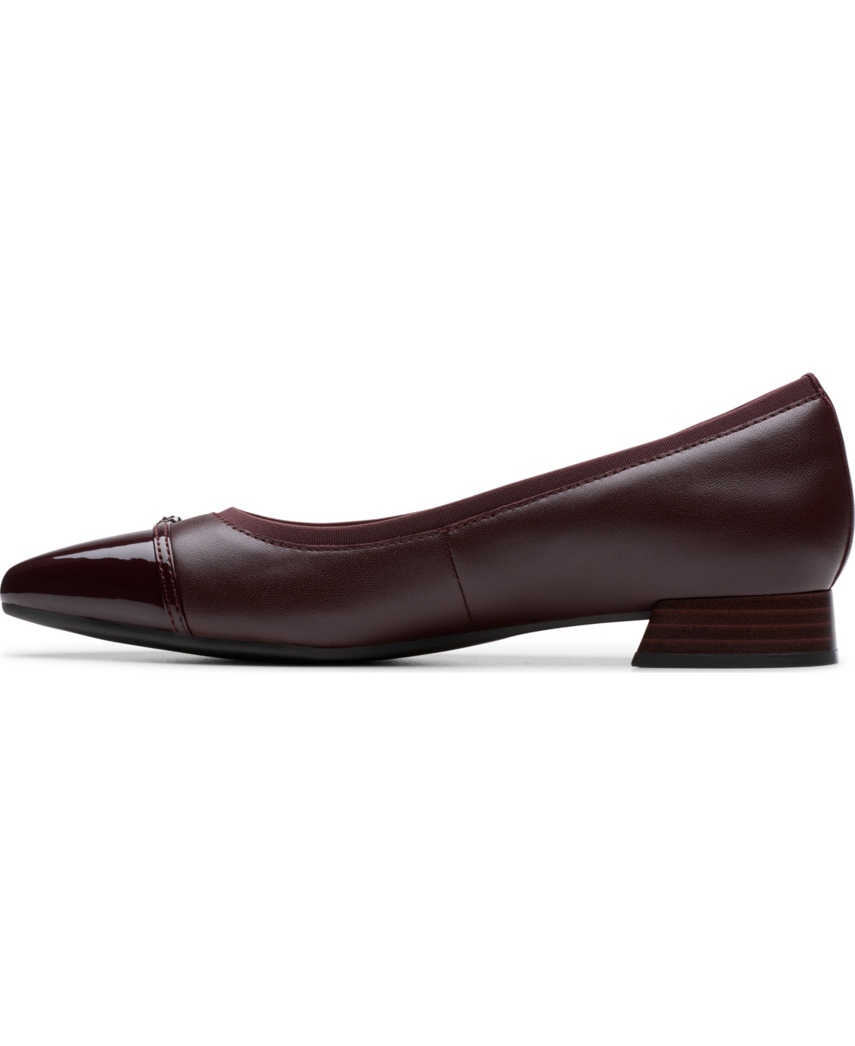 Clarks Women's Natalyn Dusk Pointed Toe Flats In Burgundy