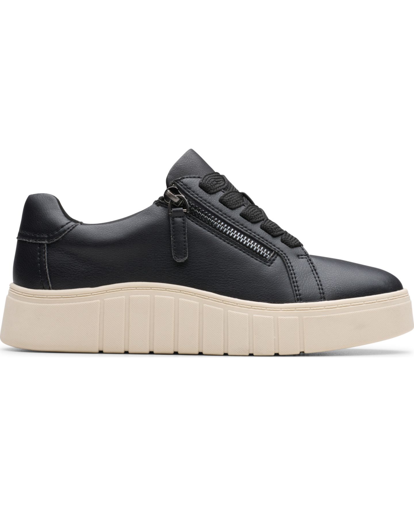 Женские кроссовки Clarks Mykah Joy Round Toe, цвет: Чёрный кожаный, вариант 1 — фото 2