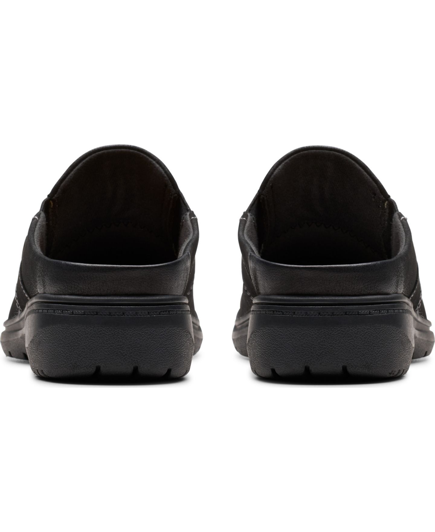 Женские сабо Clarks Carleigh Viola Round Toe Mules, цвет: Чёрный нубуковый — фото 3
