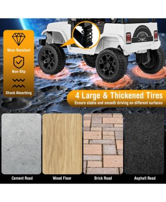 12V Kids Ride on Truck Car Battery Powered Toddler Electric Vehicle w/ 3 Speeds