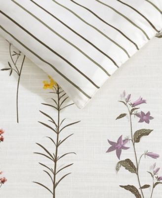 Wildflower Cotton Reversible 3-Pc. Comforter Set, Full/Queen