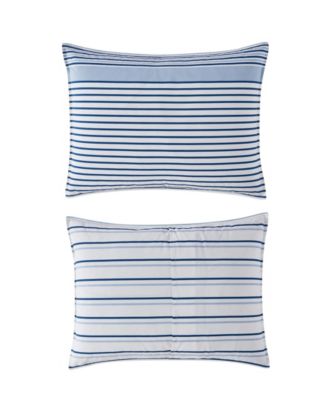 Cooper Stripe Cotton Reversible 2-Pc. Comforter Set, Twin