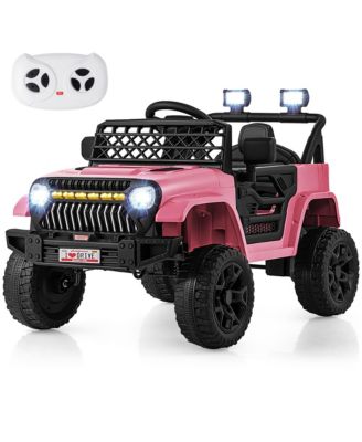 12V Kids Ride on Truck Car Battery Powered Toddler Electric Vehicle w/ 3 Speeds