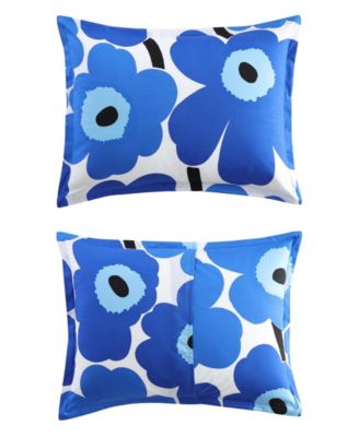Unikko Cotton Percale 3-Pc. Duvet Cover Set, Full/Queen