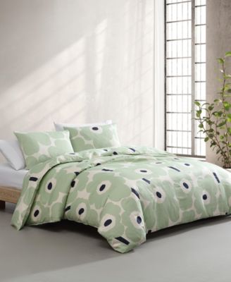 Unikko Cotton 3-Pc. Duvet Cover Set, Full/Queen