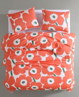 Unikko Cotton 3-Pc. Duvet Cover Set, King