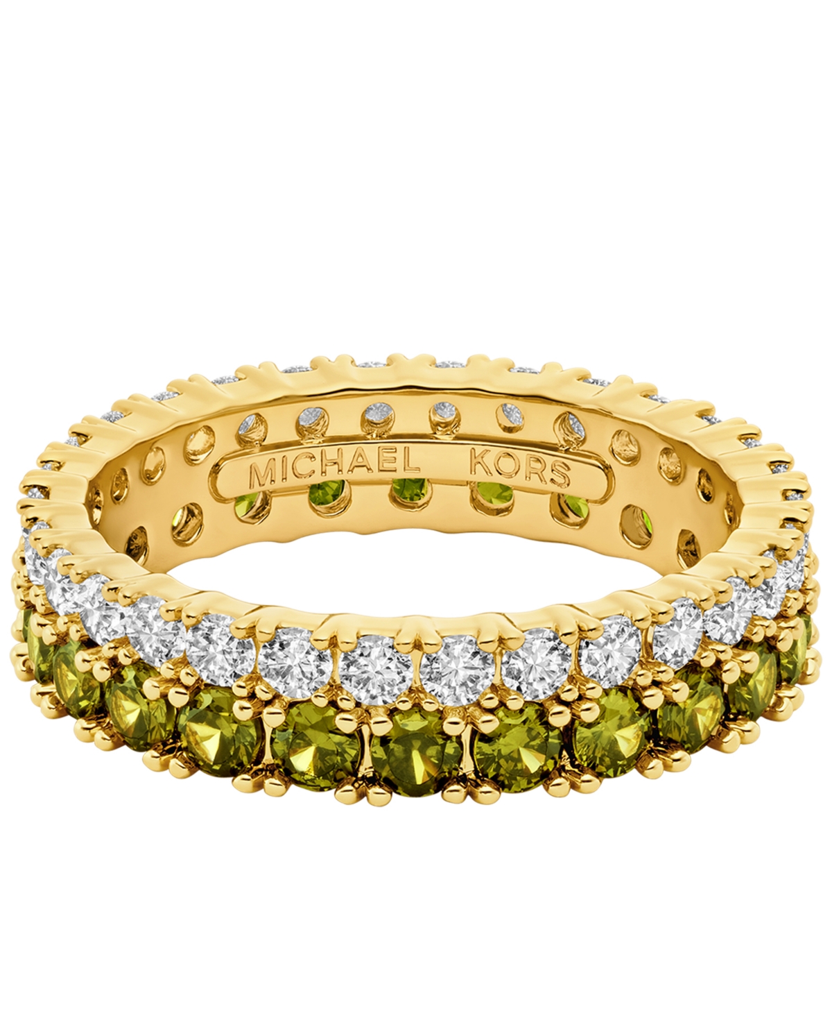 Michael Kors Gold-tone Tennis Sized Ring In Gold