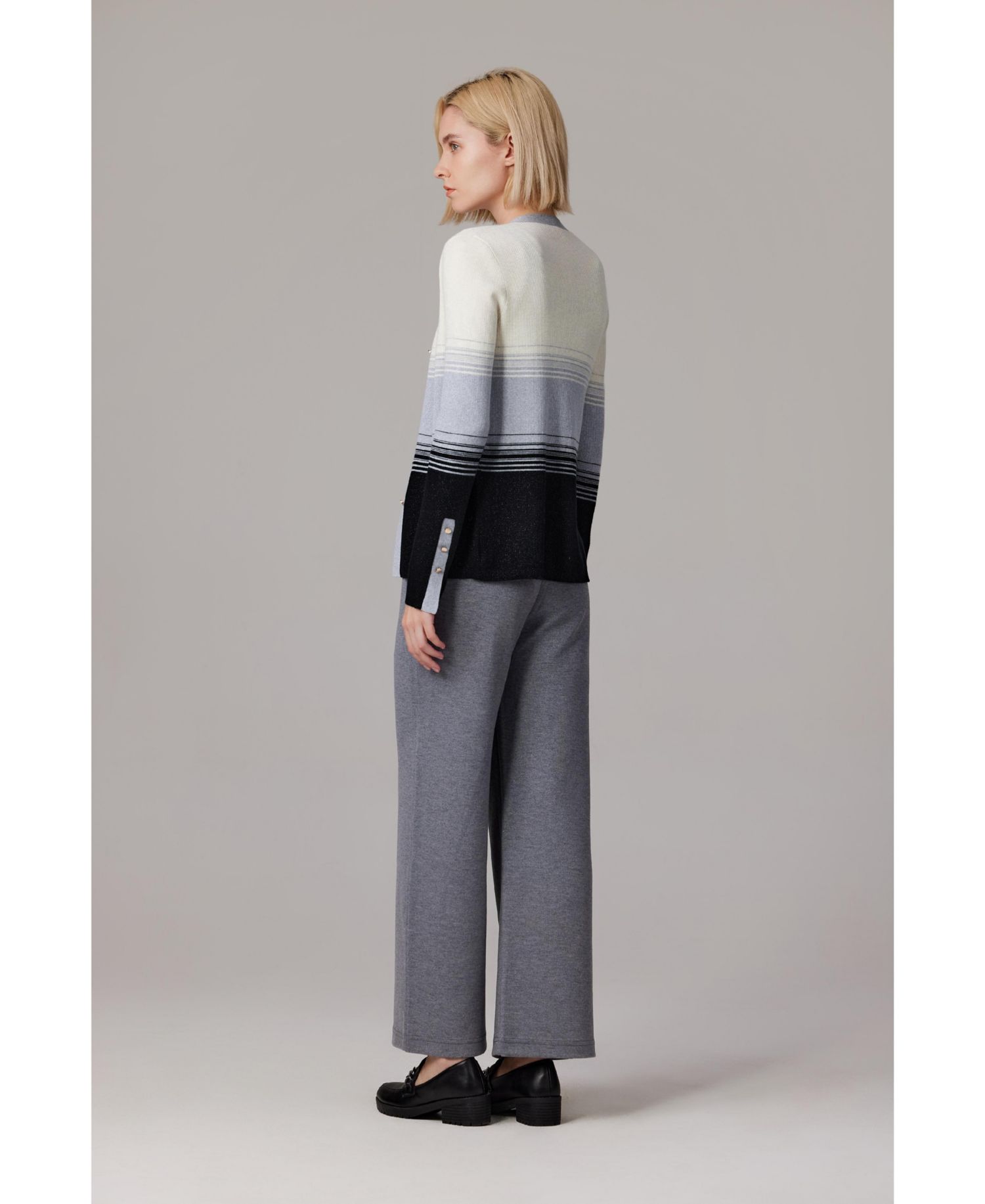 Women's Lurex Wool Cardigan | Metallic Button Up V Neck Sweater | Ultra Soft Ribbed Shimmer Knit | Machine Washable Cardigan Sweaters