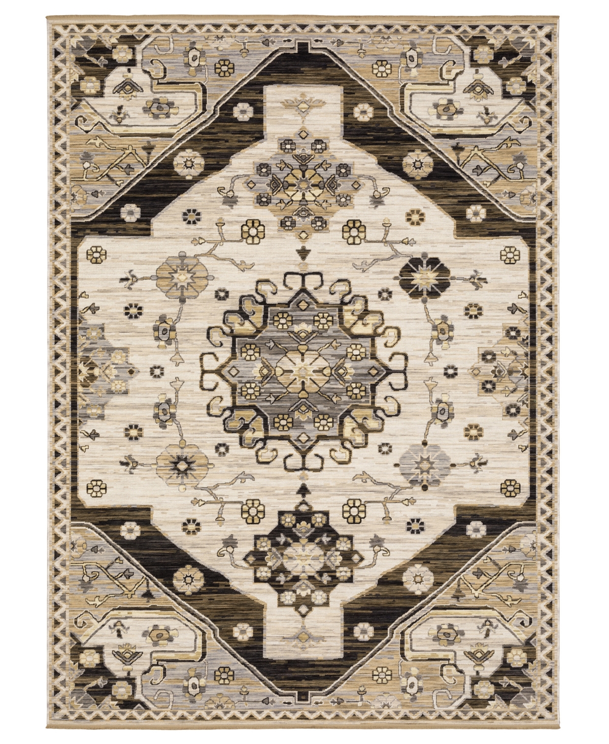 Oriental Weavers Acacia Aca04 2'6"x10' Runner Area Rug In Brown
