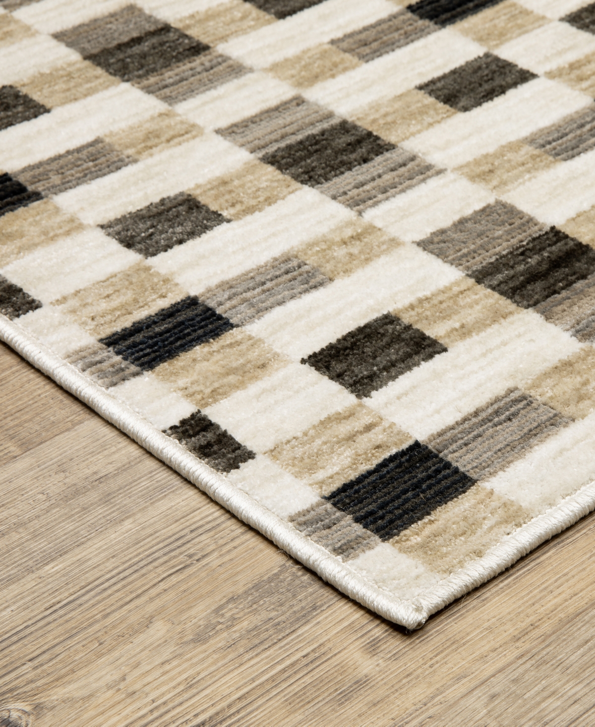 Oriental Weavers Hunter Hnt05 2'3"x7'6" Runner Area Rug In Black