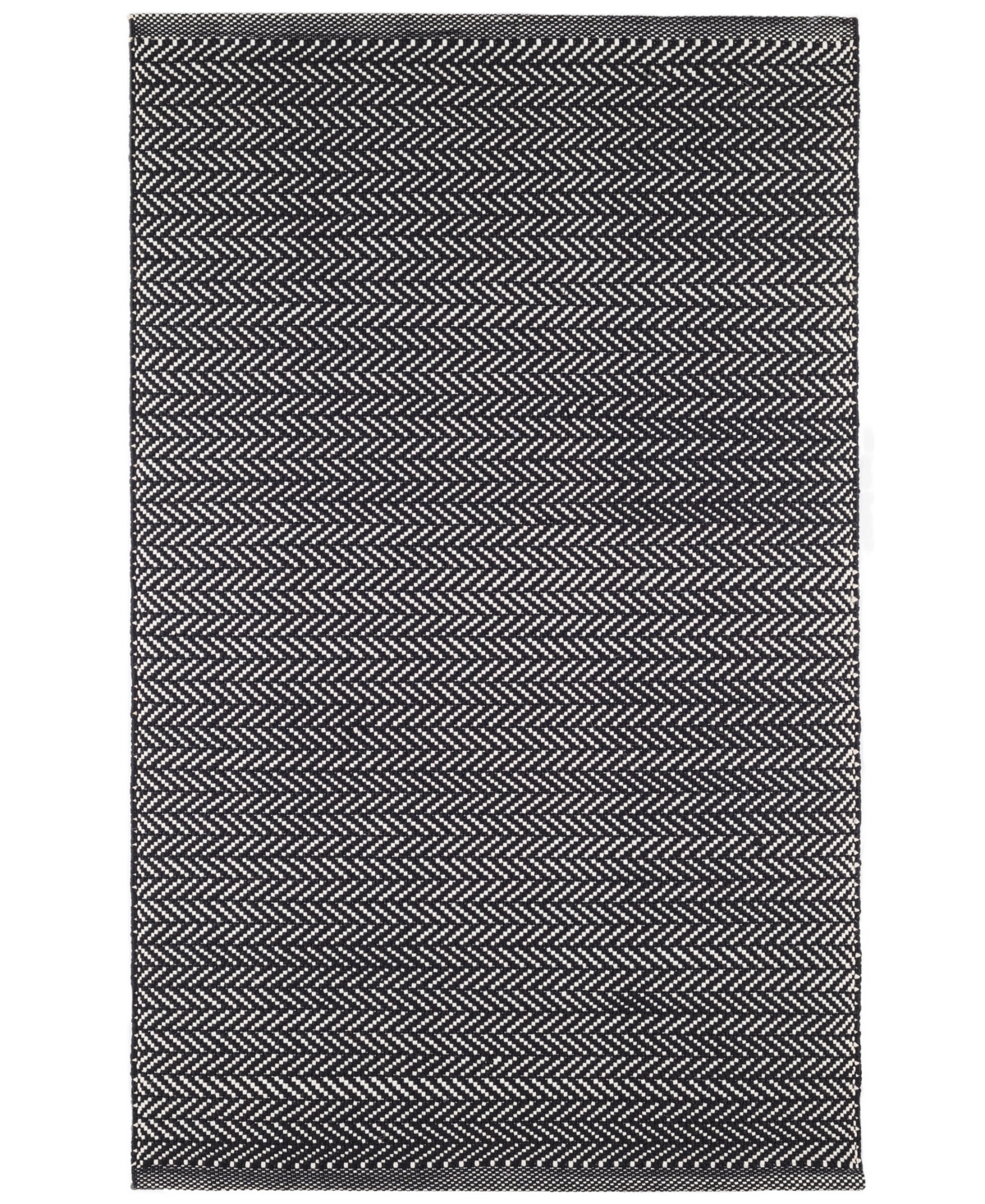 Dash And Albert Rugs By Annie Selke Herringbone Indoor/outdoor Da971 8'x10' Area Rug In Black