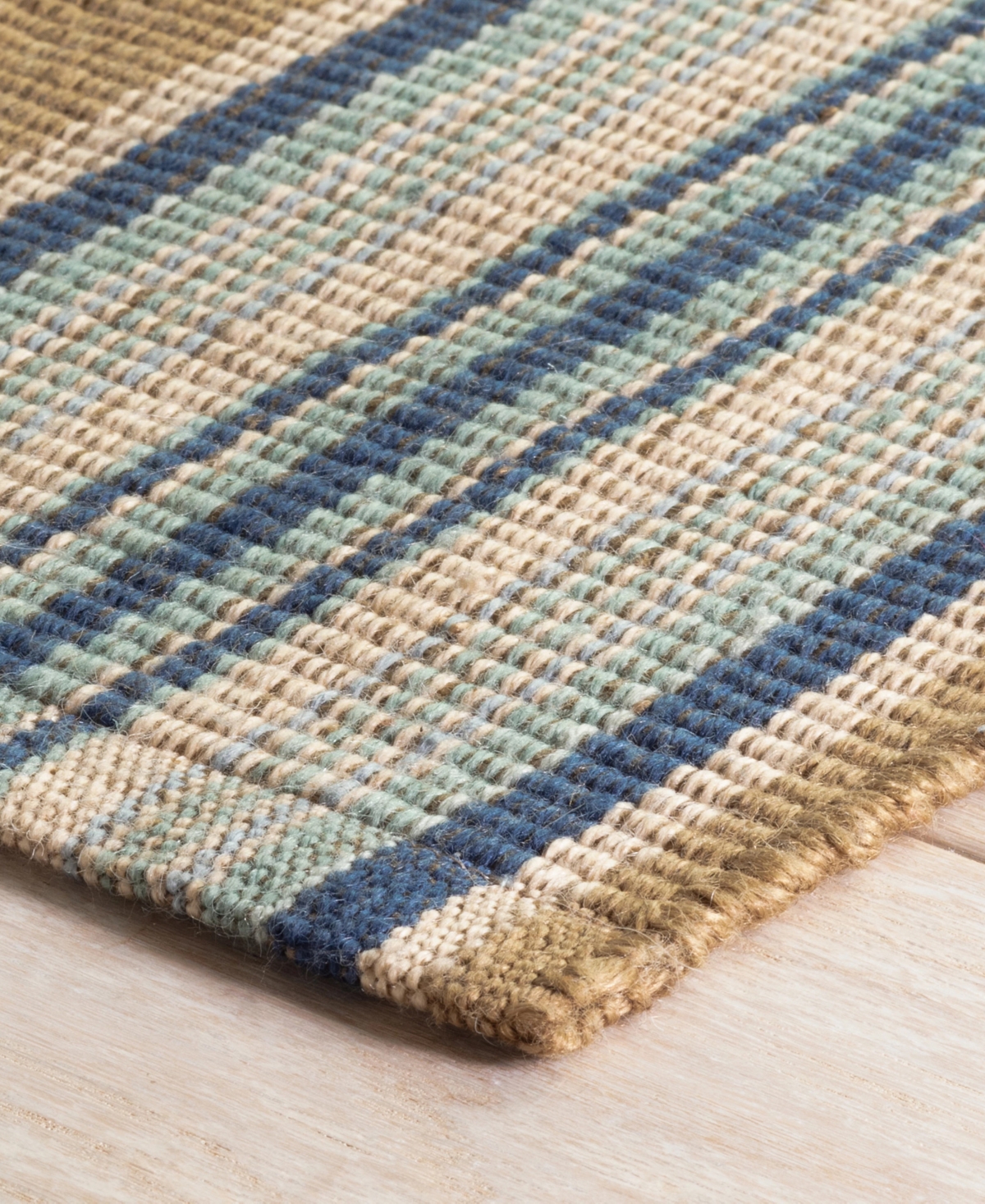 Dash And Albert Rugs By Annie Selke Blue Heron Stripe Indoor/outdoor Da142 8'x10' Area Rug In Blue