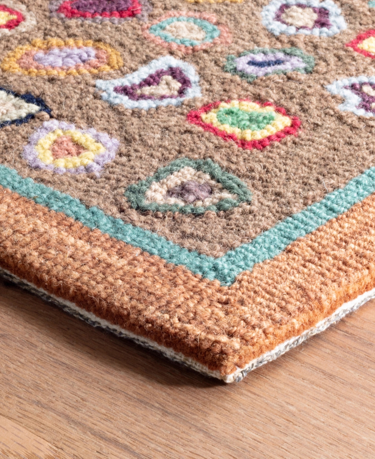 Dash And Albert Rugs By Annie Selke Cat's Paw Rda014 6'x9' Area Rug In Brown