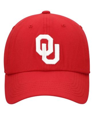Men's Crimson Oklahoma Sooners Staple Adjustable Hat