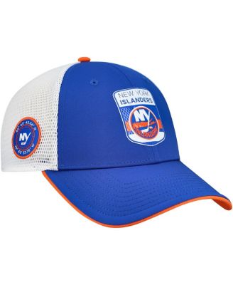 Fanatics - Men's Royal/White New York Islanders Authentic Pro Draft Podium Trucker Adjustable Hat