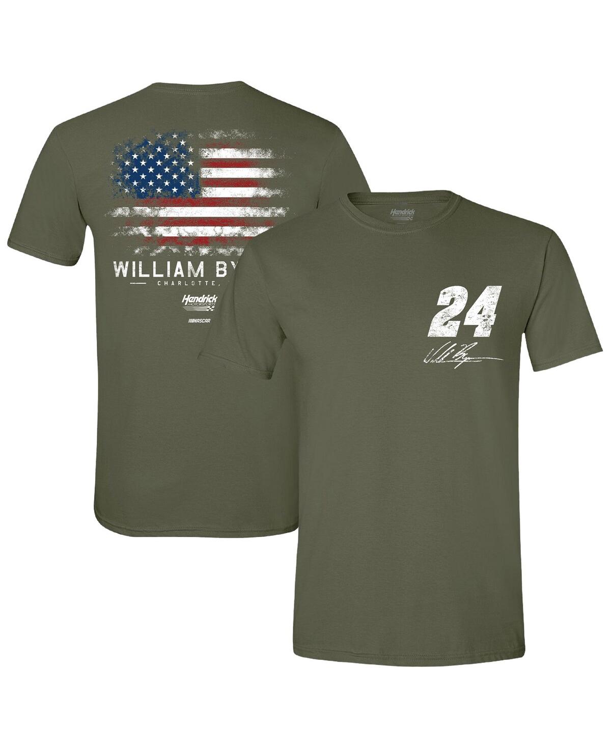 Men's Green William Byron Flag T-Shirt - Green