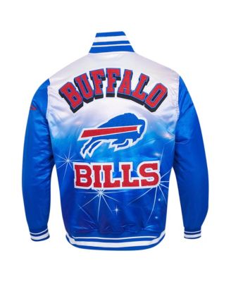 Men's Royal Buffalo Bills Sublimated Satin Full-Snap Jacket