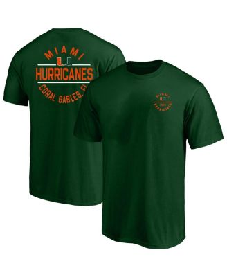 Fanatics - Men's Green Miami Hurricanes Big Tall Fast Break 2 Hit T-Shirt