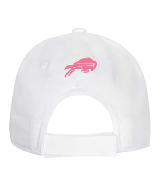Big Girls Buffalo Bills All White Structured Adjustable&nbsp;Hat