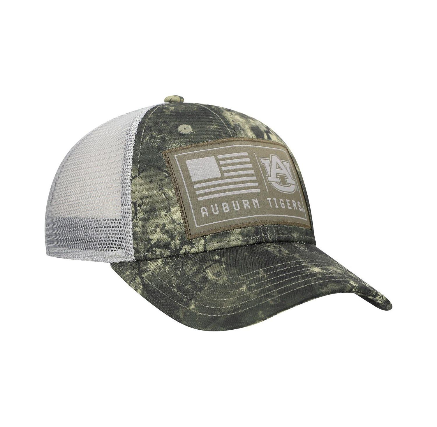 Men's Camo Auburn Tigers Freedom Collection Blitzing Performance Trucker Hat
