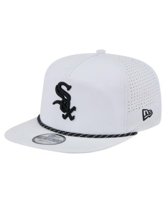 Men's White Chicago White Sox Perforated Golfer Snapback Hat